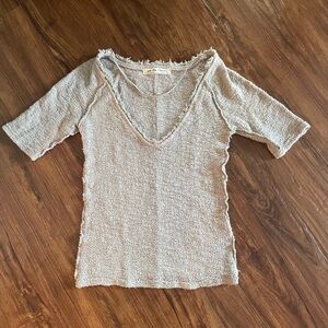 We The Free - fringe v neck top